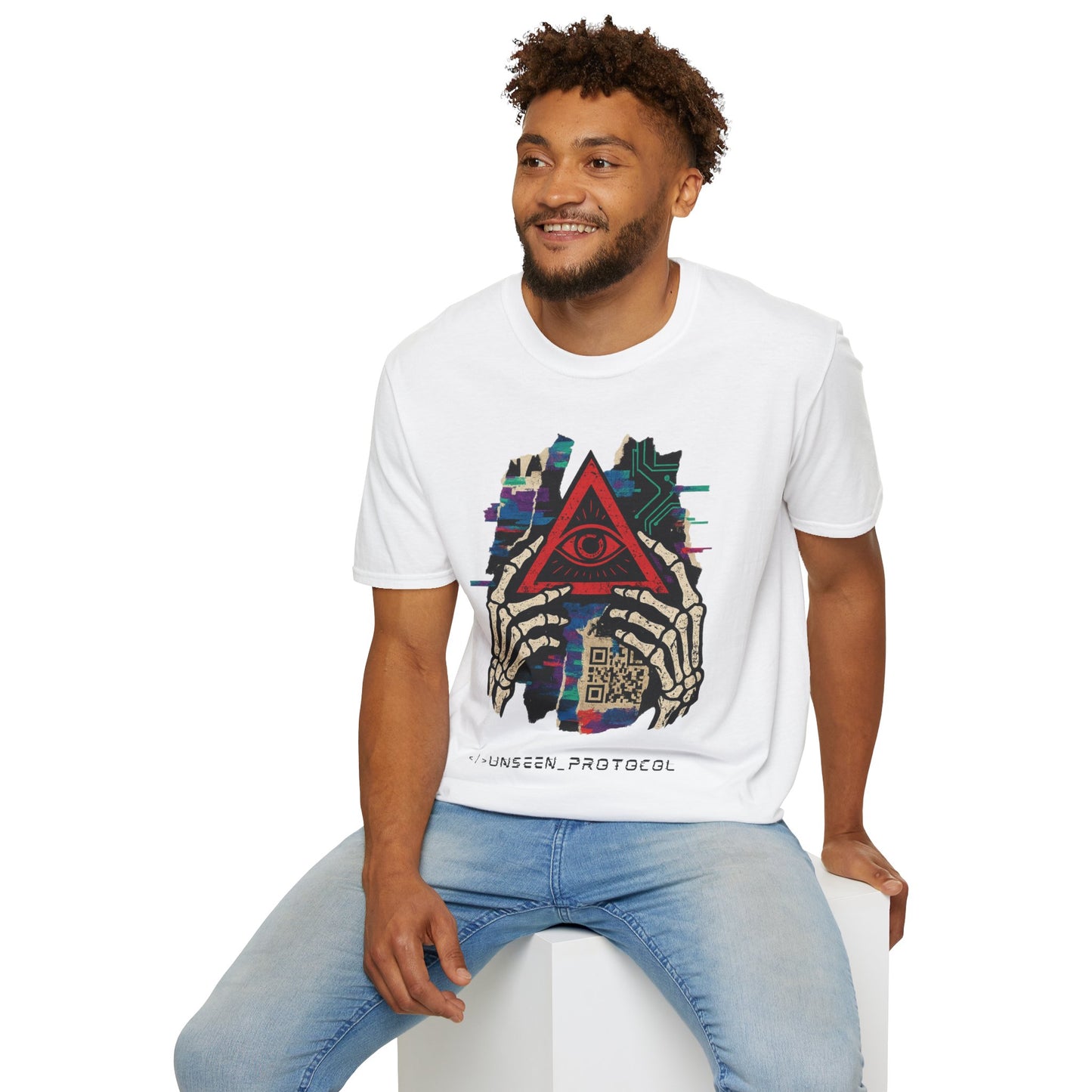 T-Shirt Unisexe "Unseen Protocol" - Cyberpunk Streetwear