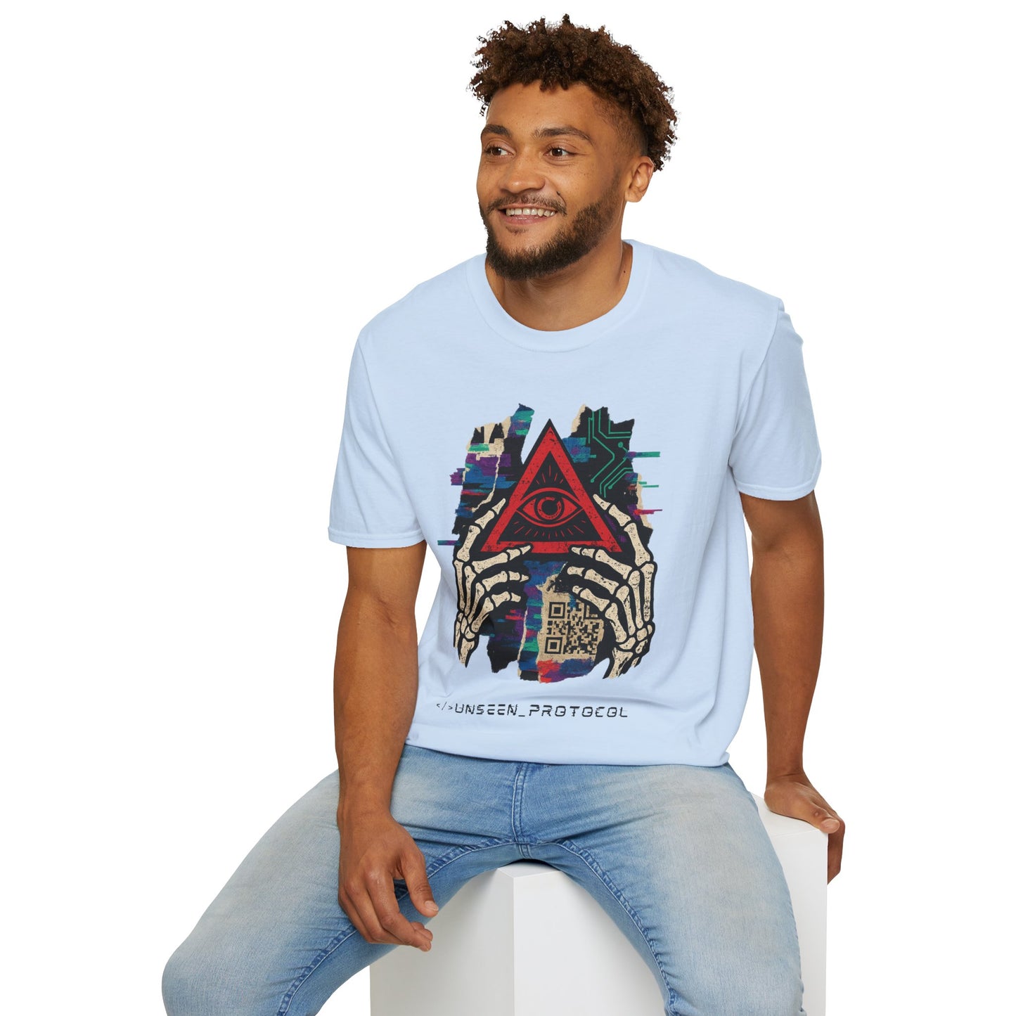 T-Shirt Unisexe "Unseen Protocol" - Cyberpunk Streetwear