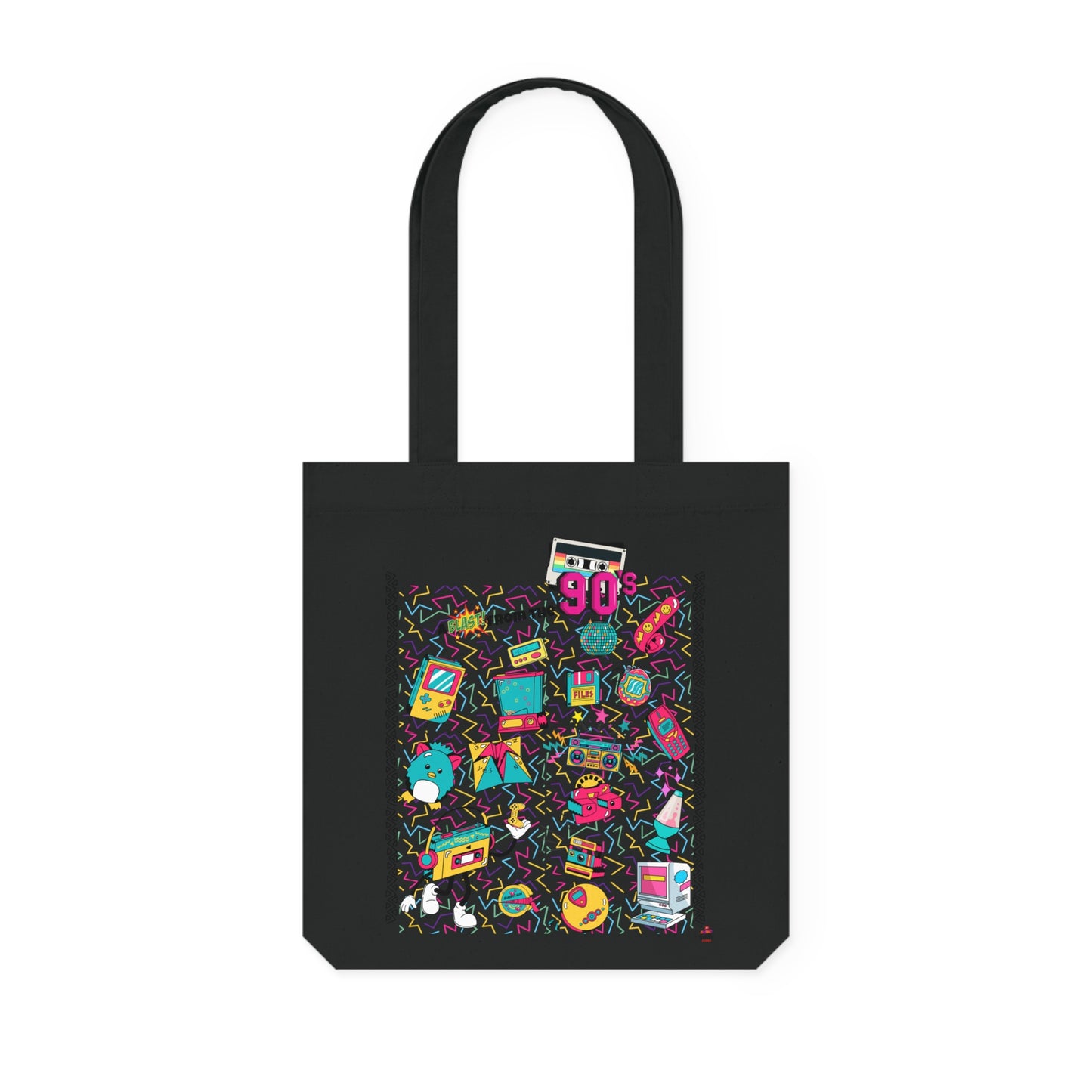 Tote Bag tissé nostalgique des années 90 - (Éco-Responsable)
