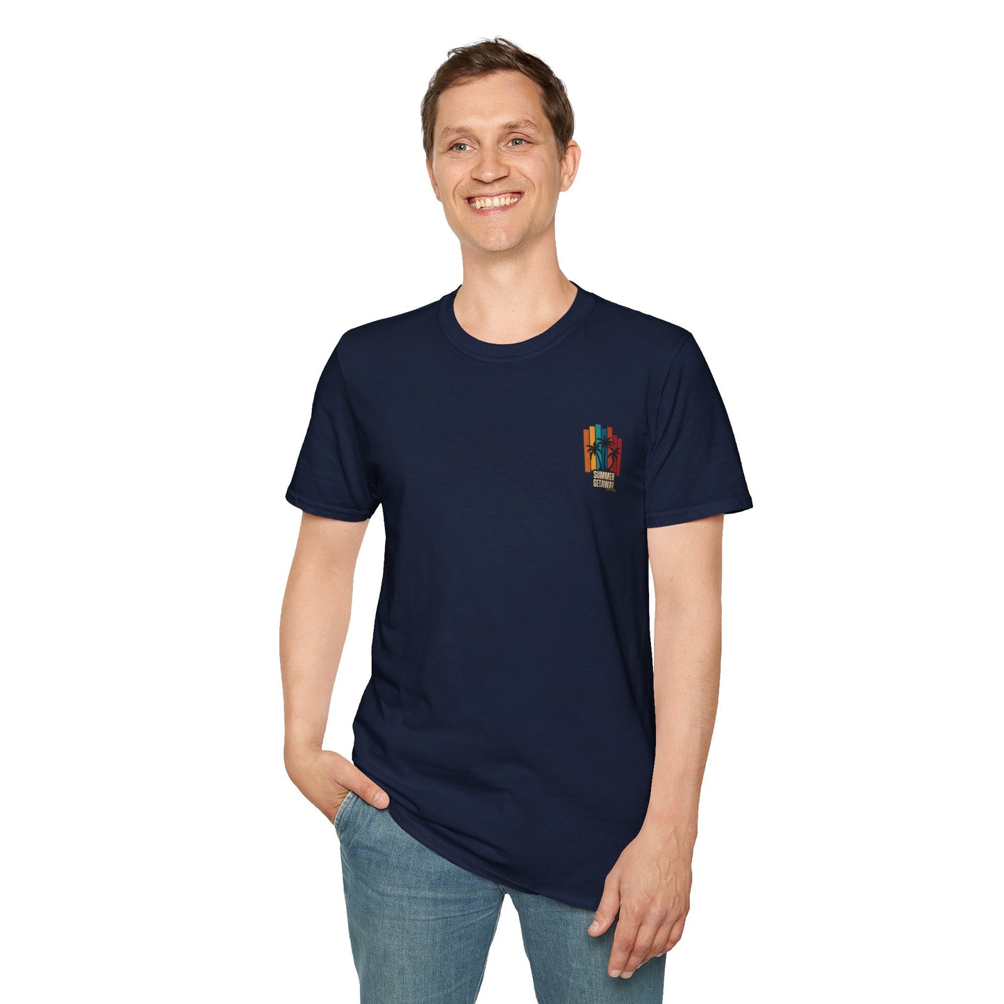 T-Shirt graphique tropical 'Summer Getaway'