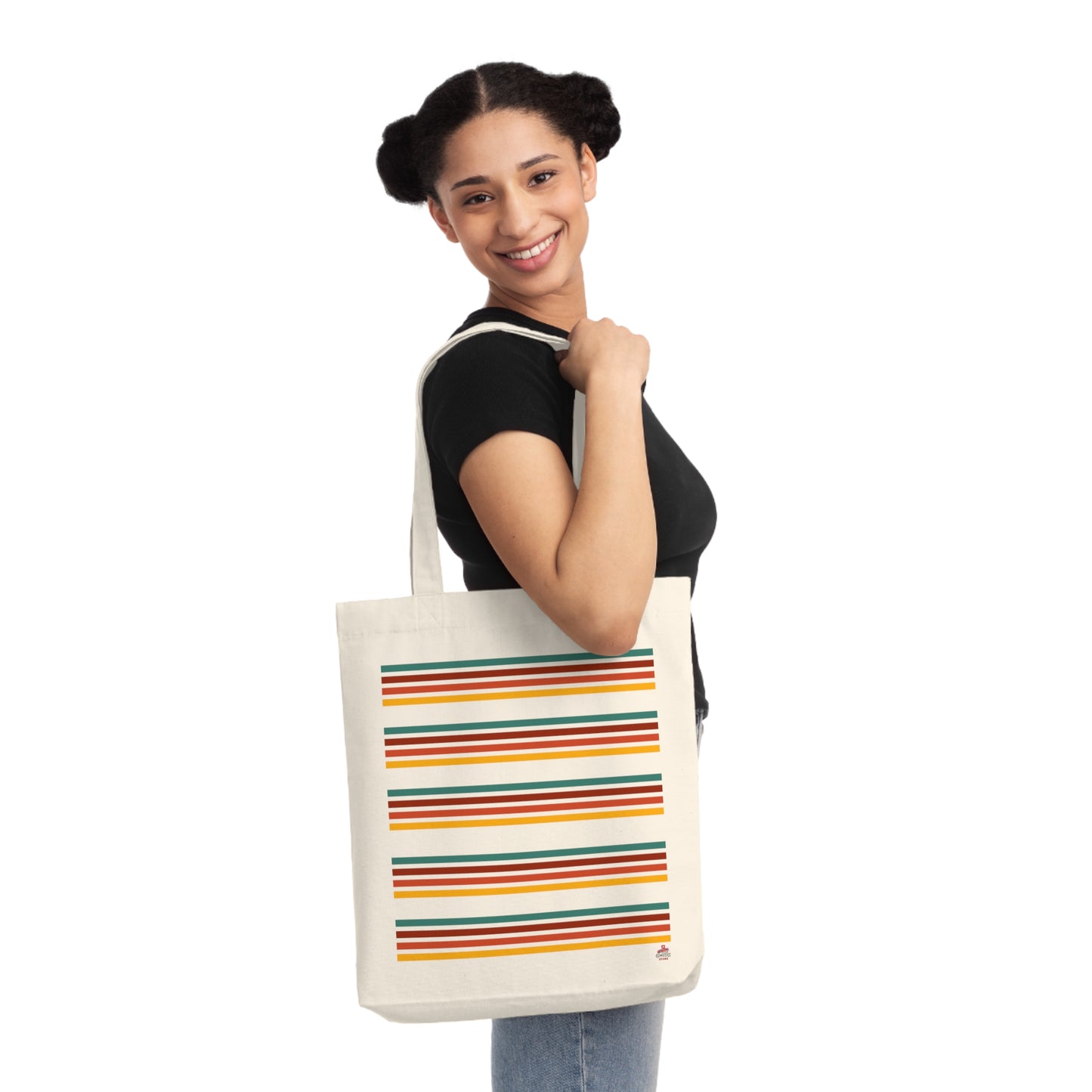 Tote Bag "Stripes Vintage" (Éco-Responsable)