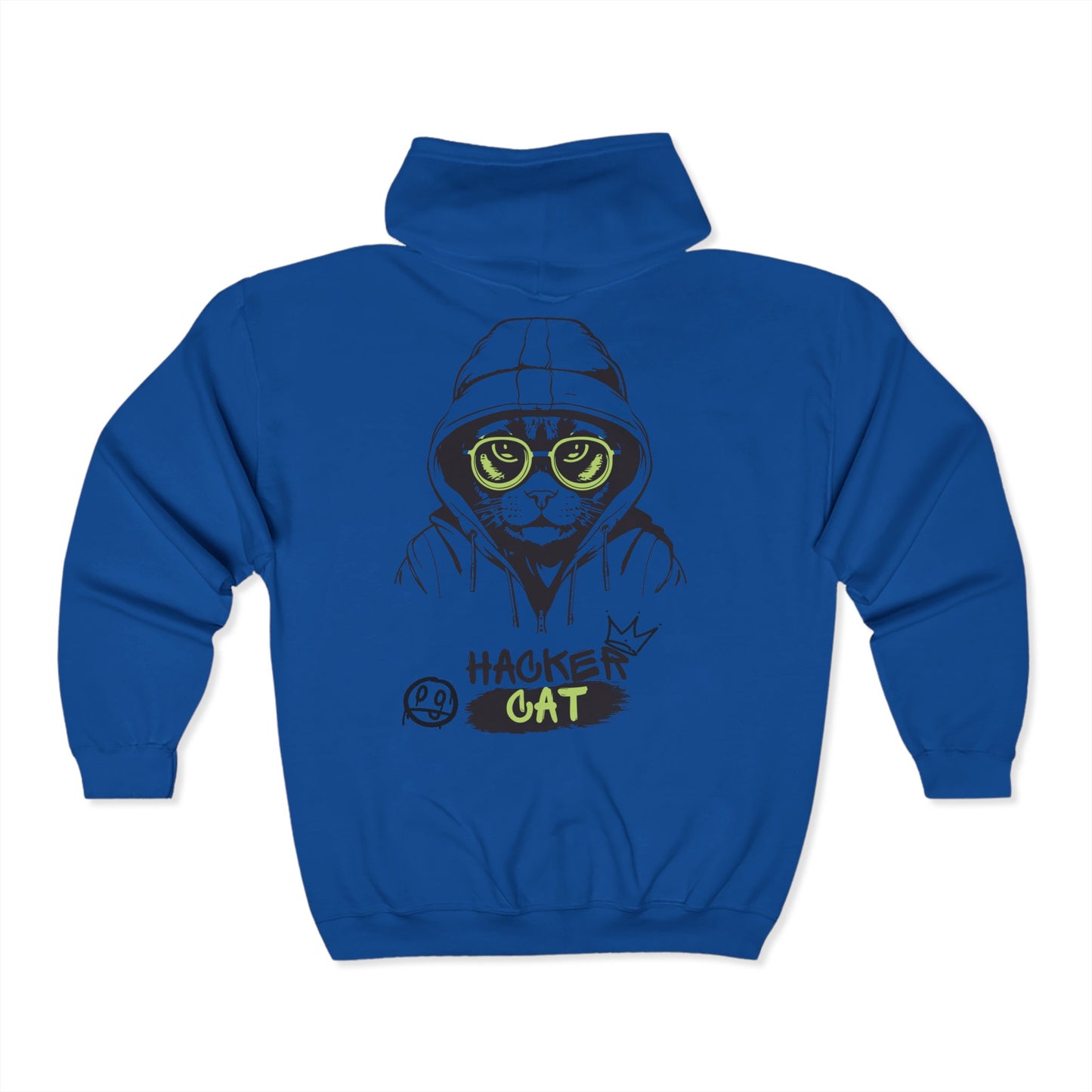 Hoodie Unisexe "Hacker Cat" - Sweat à capuche style Cyber Punk
