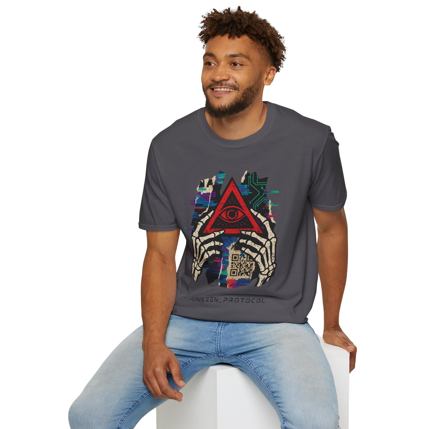 T-Shirt Unisexe "Unseen Protocol" - Cyberpunk Streetwear