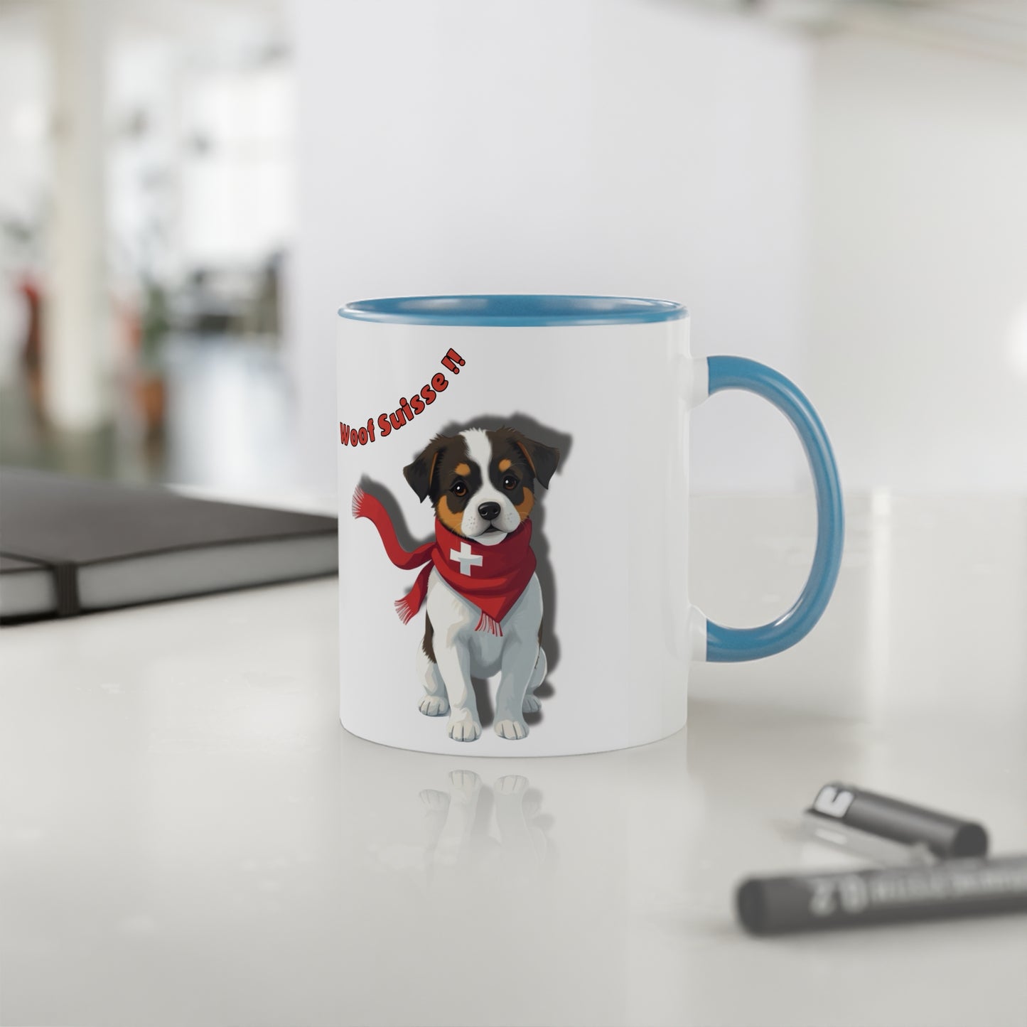 Mug  "Woof Suisse!" - Un Aboiement Helvétique ! (325ml)