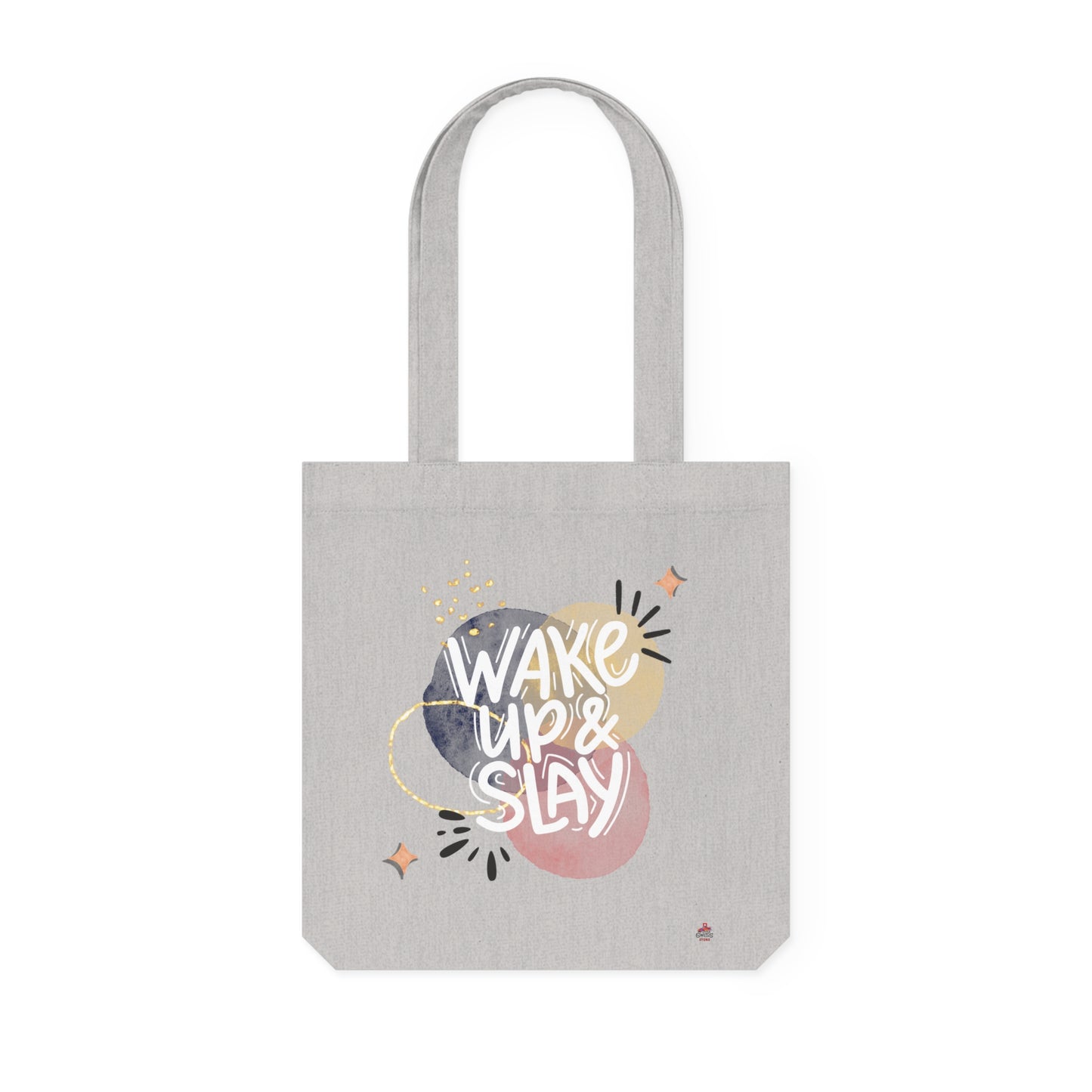 Tote Bag motivant tissé "Wake Up & Slay" (Éco-Responsable)