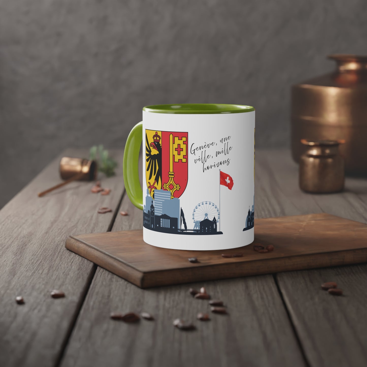 Mug "Les Horizons de Genève" - Une Ville dans Votre Tasse (325ml)
