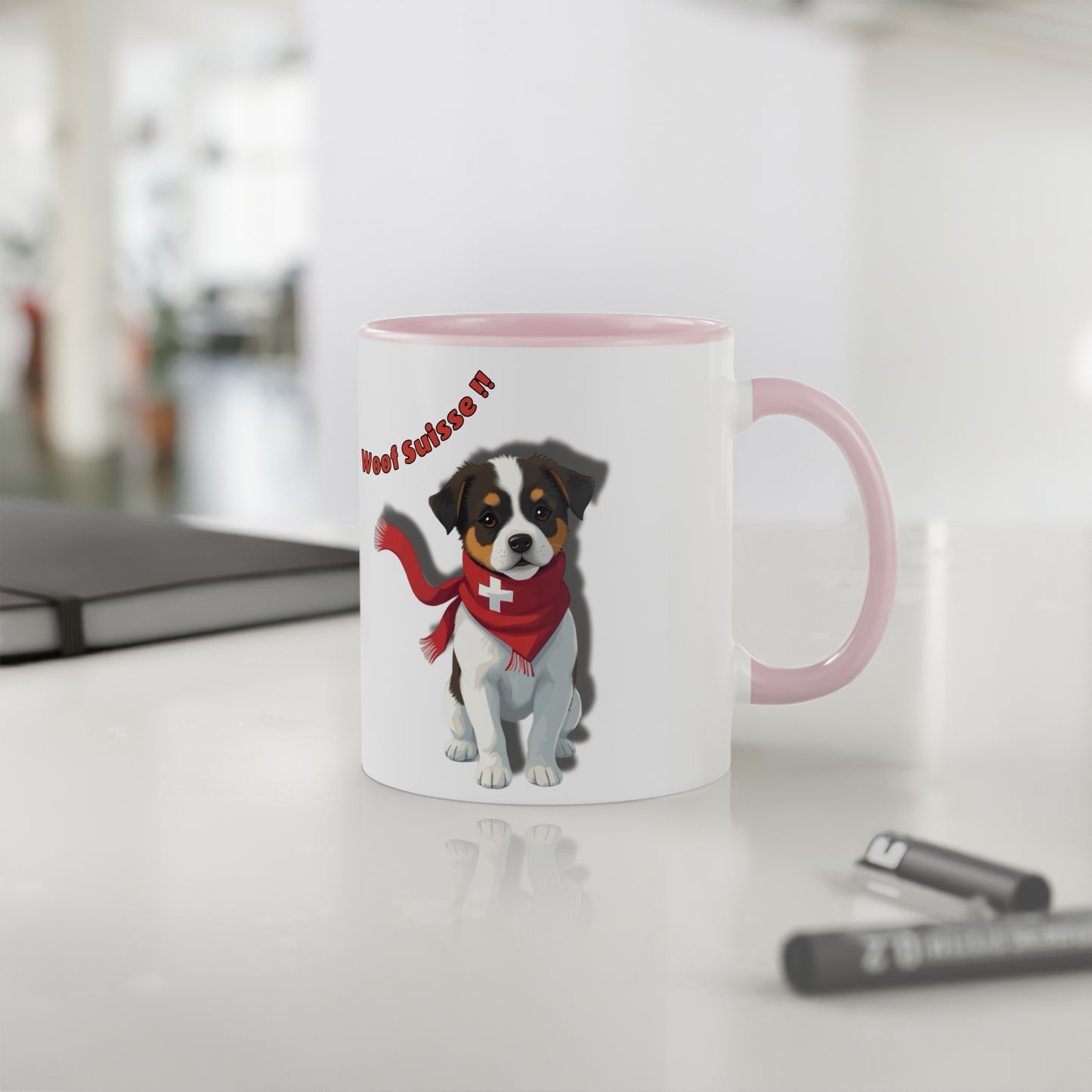 Mug  "Woof Suisse!" - Un Aboiement Helvétique ! (325ml)