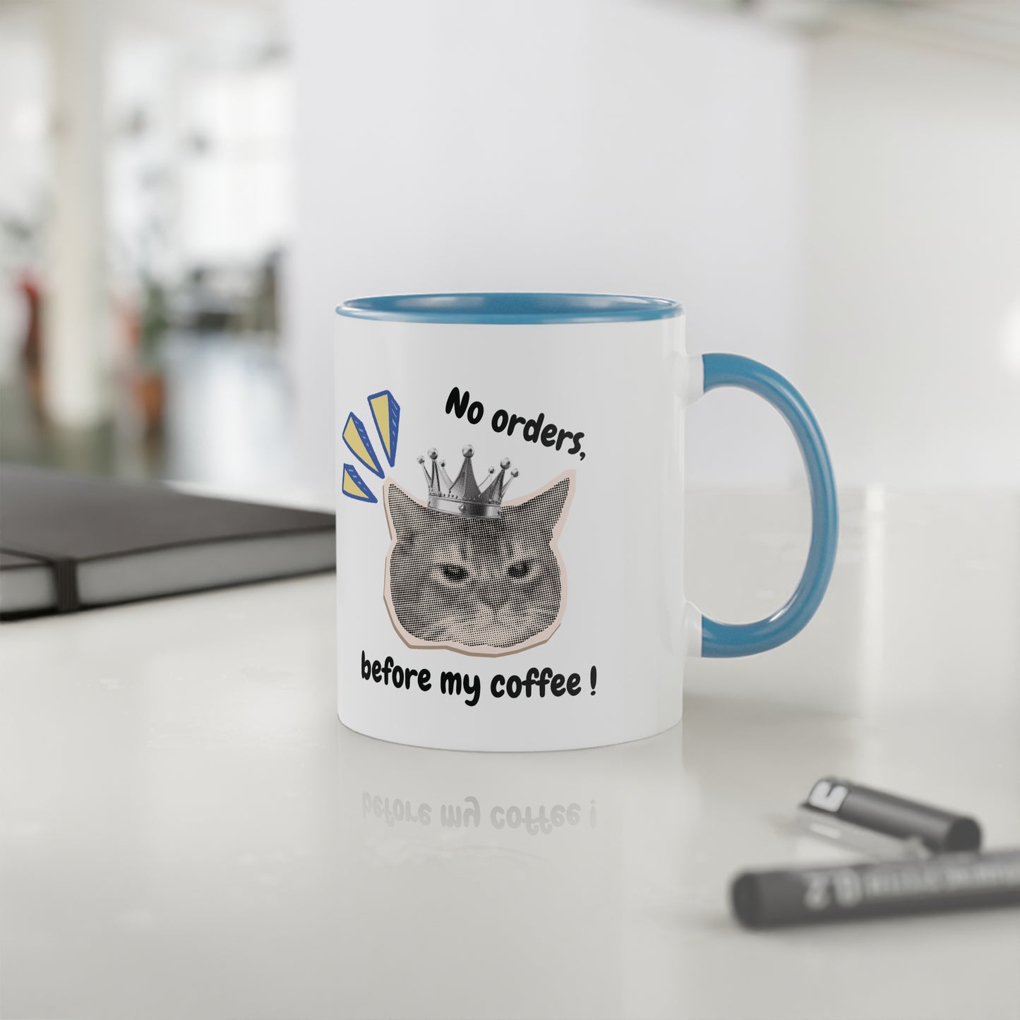 Mug "No Orders Before My Coffee!" - Le Café Avant Tout (325ml)