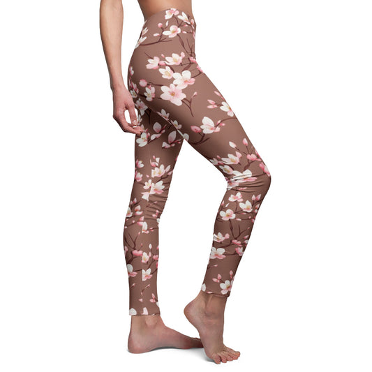Legging "Fleur de Cerisier" - Élégance Florale & Confort Ultra Doux