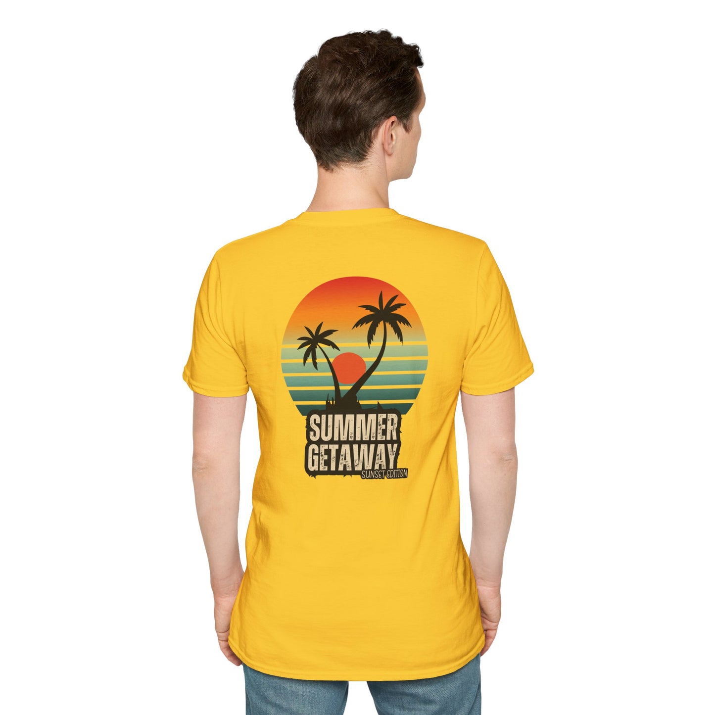 T-Shirt graphique tropical 'Summer Getaway'