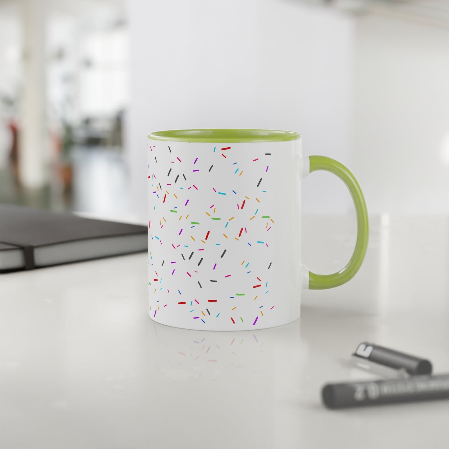 Mug en céramique aux Paillettes colorées (325ml)