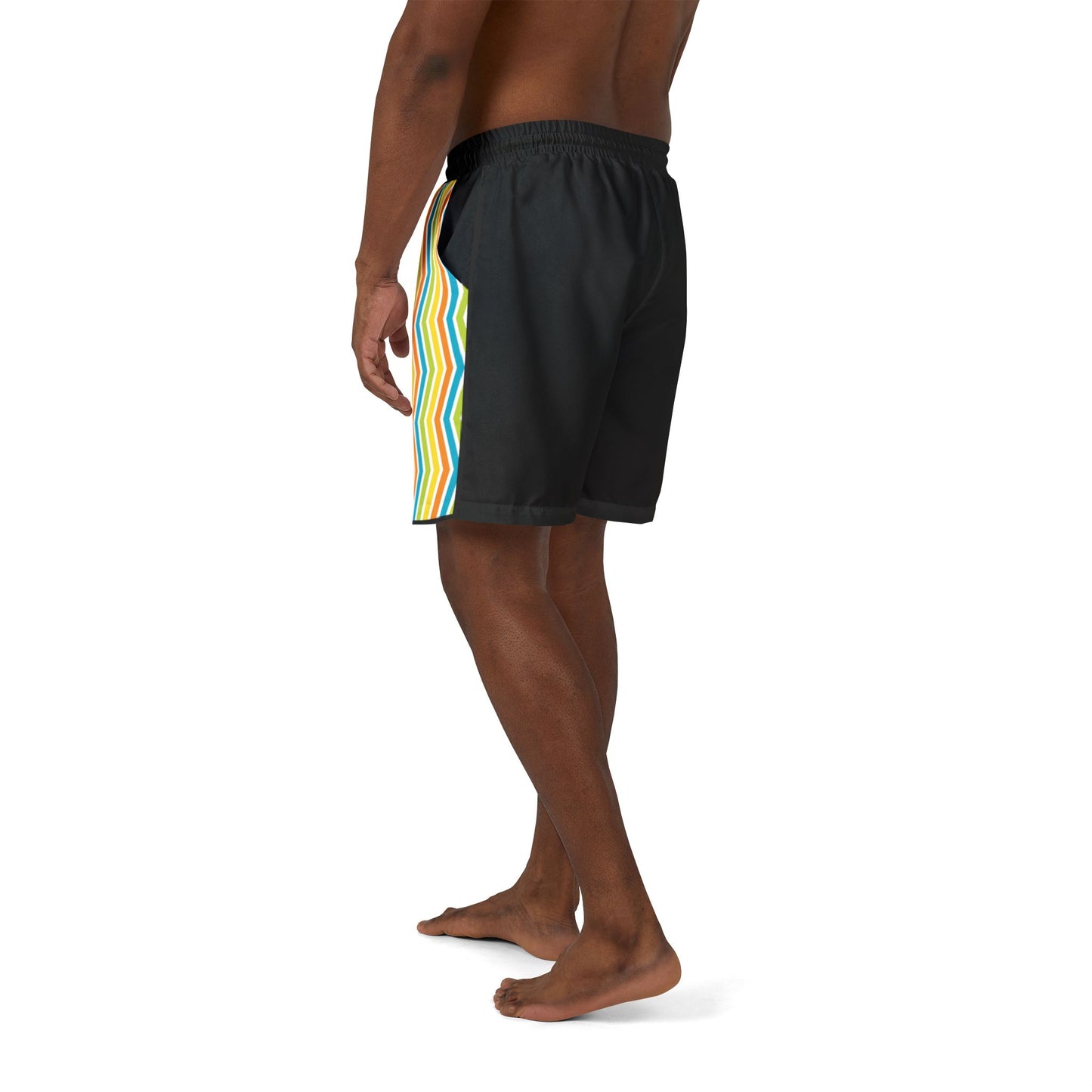Shorts Piscine et Plage "Zébré Multicolore" - Style Rétro