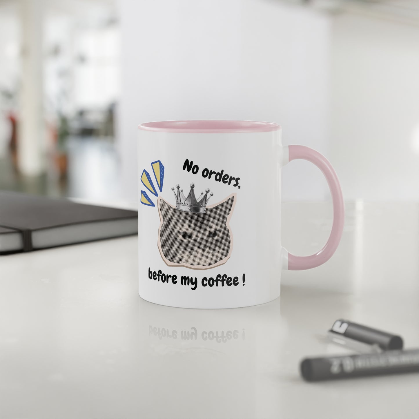Mug "No Orders Before My Coffee!" - Le Café Avant Tout (325ml)