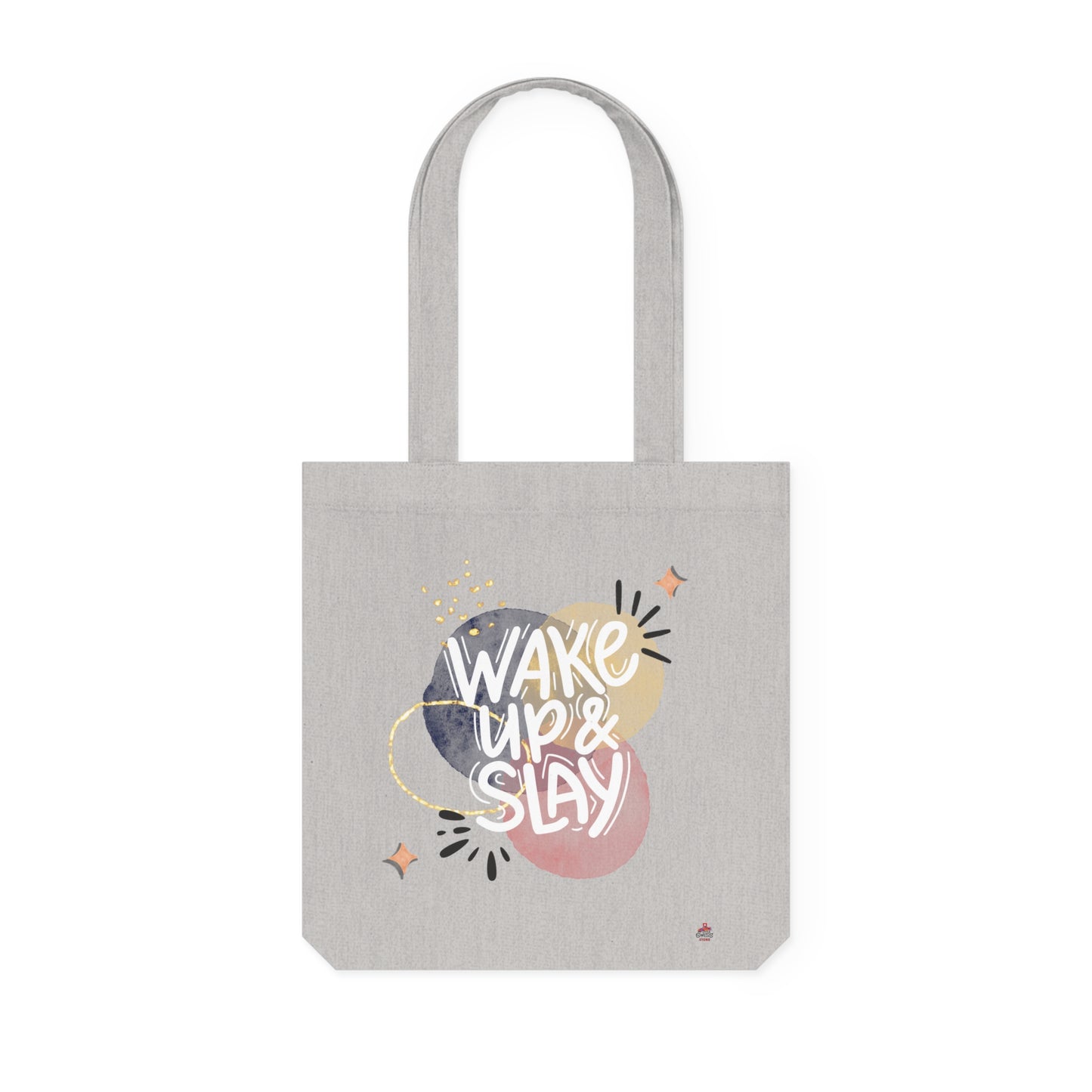 Tote Bag motivant tissé "Wake Up & Slay" (Éco-Responsable)