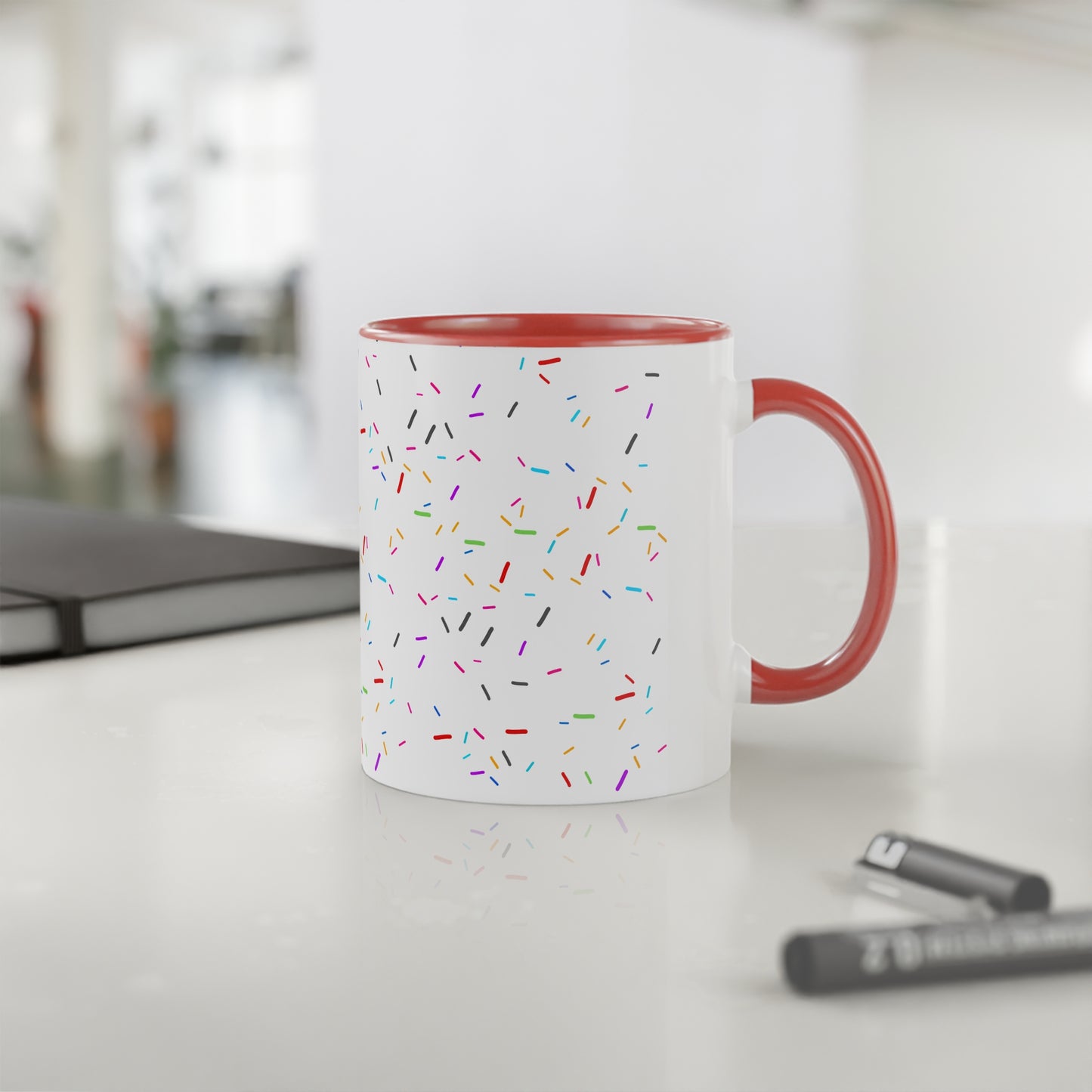Mug en céramique aux Paillettes colorées (325ml)