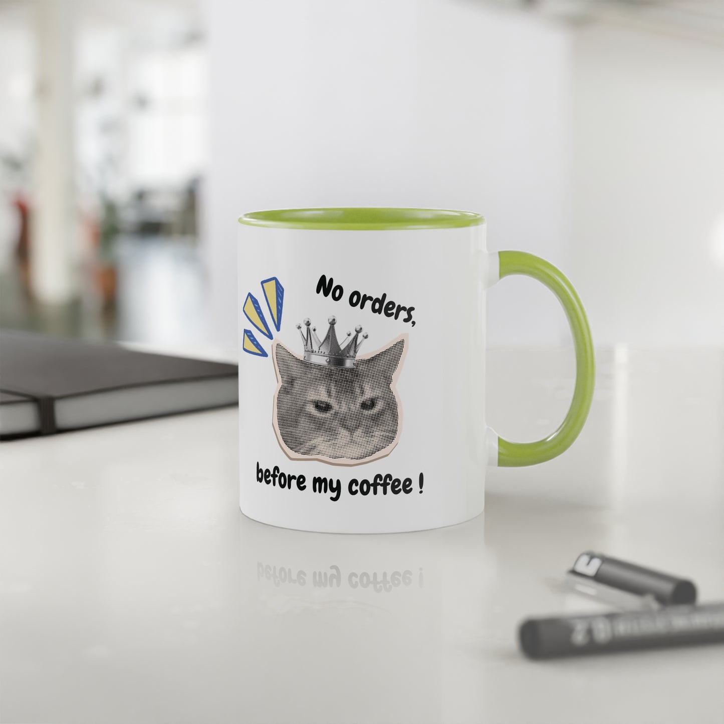 Mug "No Orders Before My Coffee!" - Le Café Avant Tout (325ml)