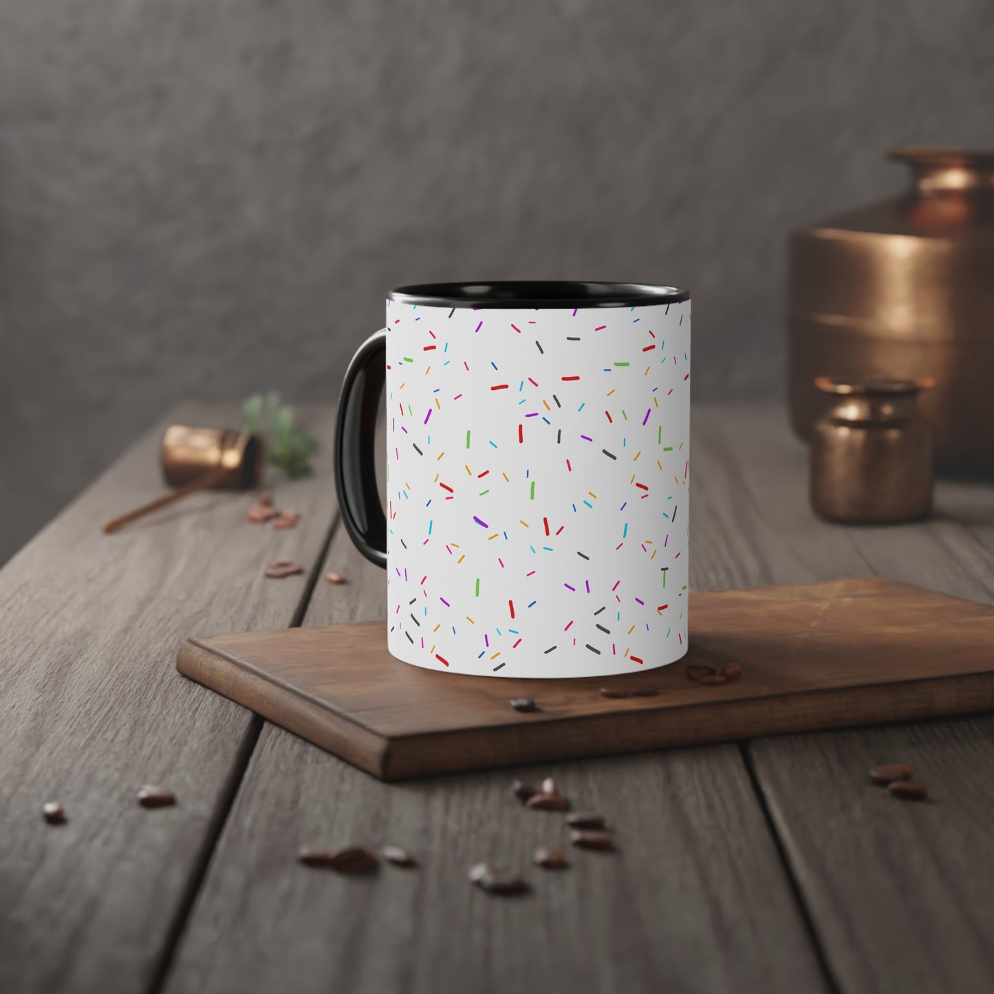 Mug en céramique aux Paillettes colorées (325ml)