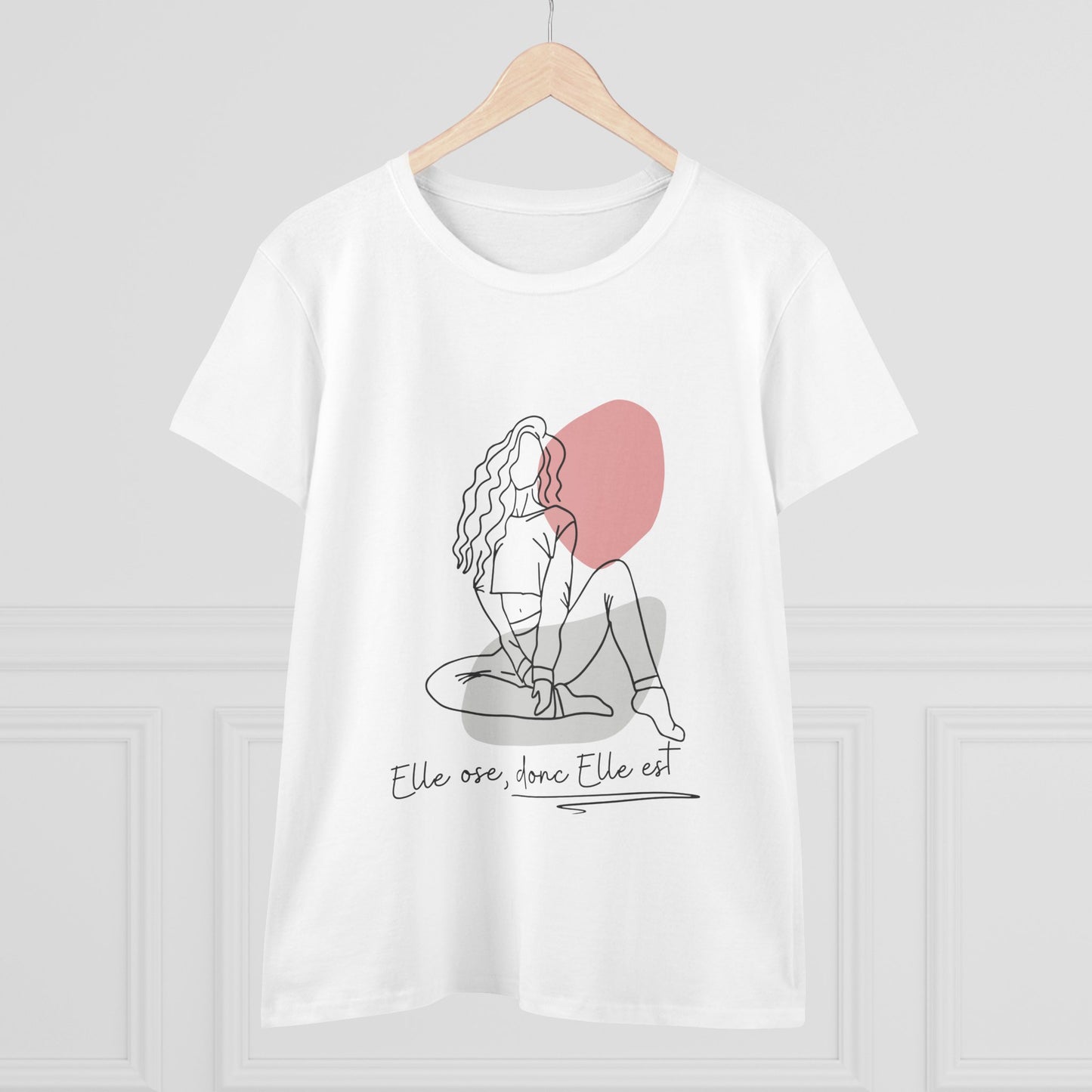 T-shirt en coton pour Femme "Elle ose, donc elle est" - Tenue décontractée et confortable