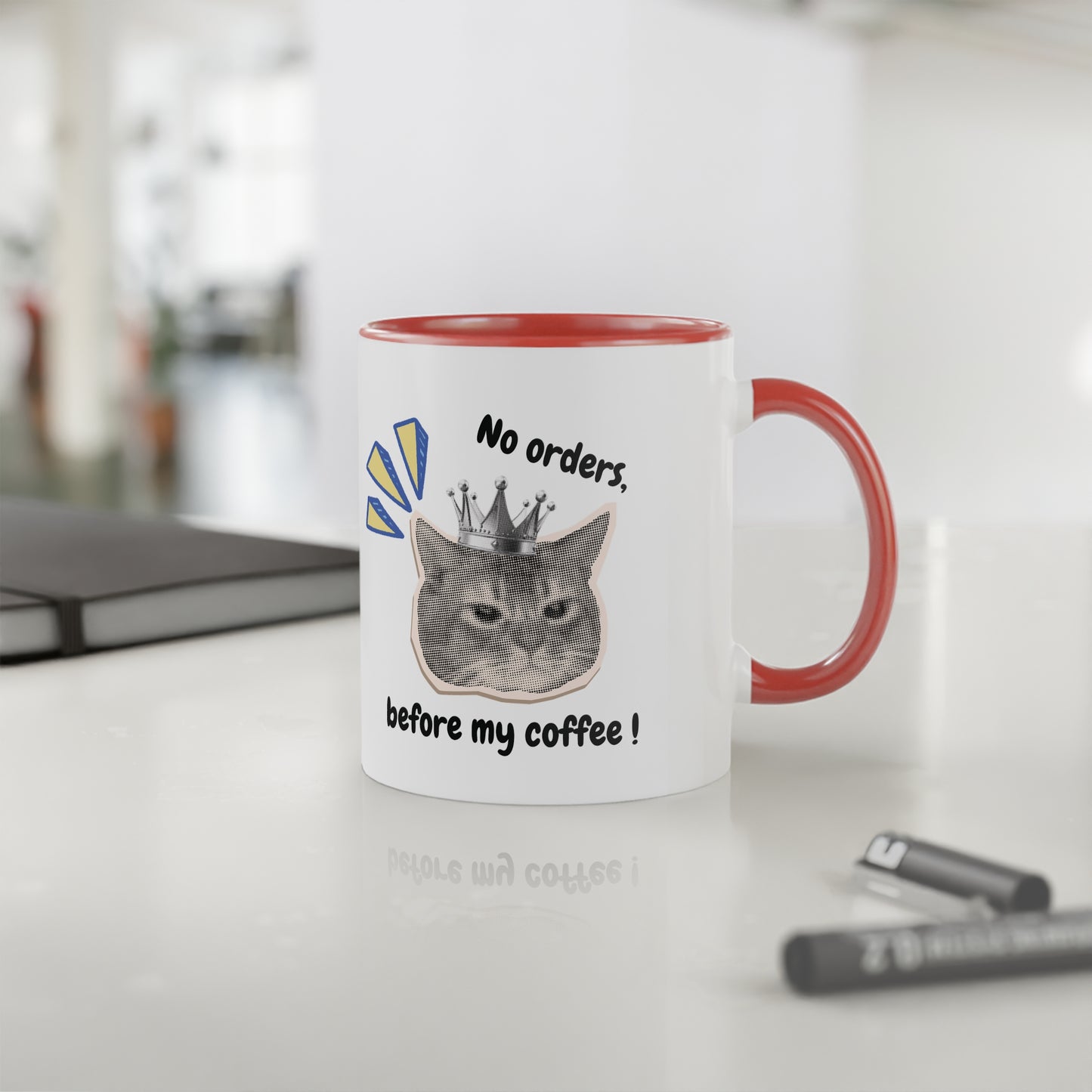 Mug "No Orders Before My Coffee!" - Le Café Avant Tout (325ml)