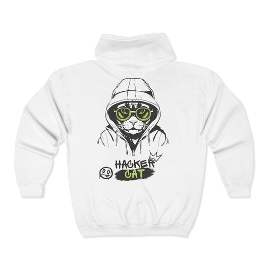 Hoodie Unisexe "Hacker Cat" - Sweat à capuche style Cyber Punk