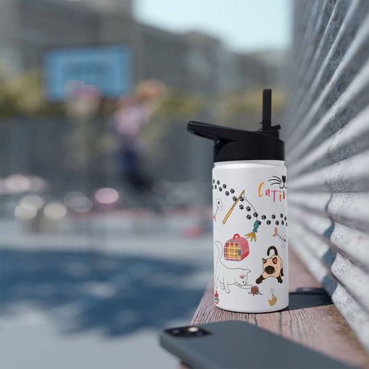 Bouteille Isotherme à "L'Effigie du Chat" - Parfaite pour les amoureux des animaux de compagnie