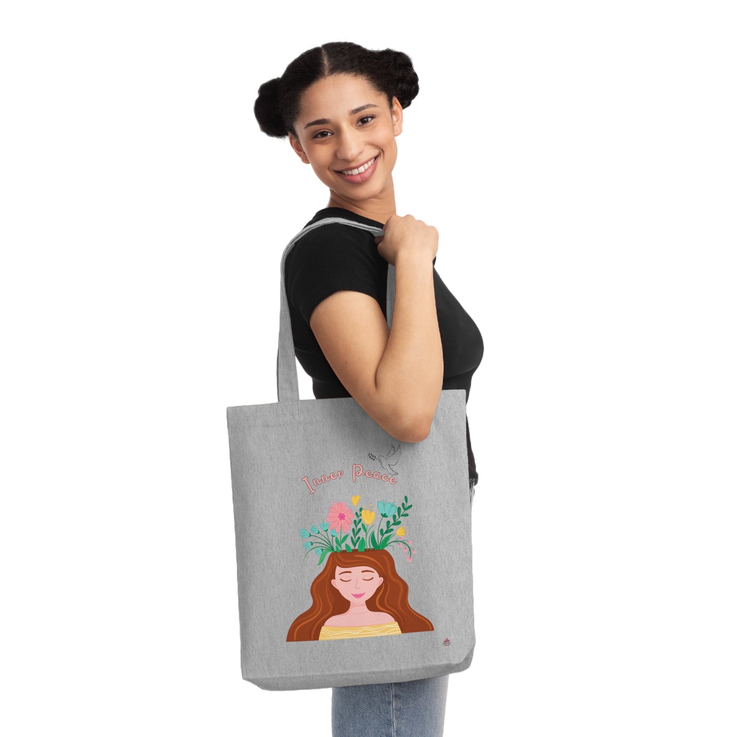 Tote Bag tissé "Inner Peace" - Portez votre sérénité avec style (Éco-Responsable)